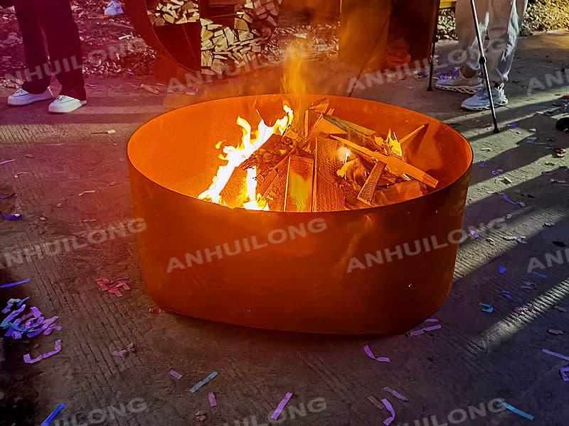 No maintenance Fire Pit Weathering Steel Maker For Outdoor Living